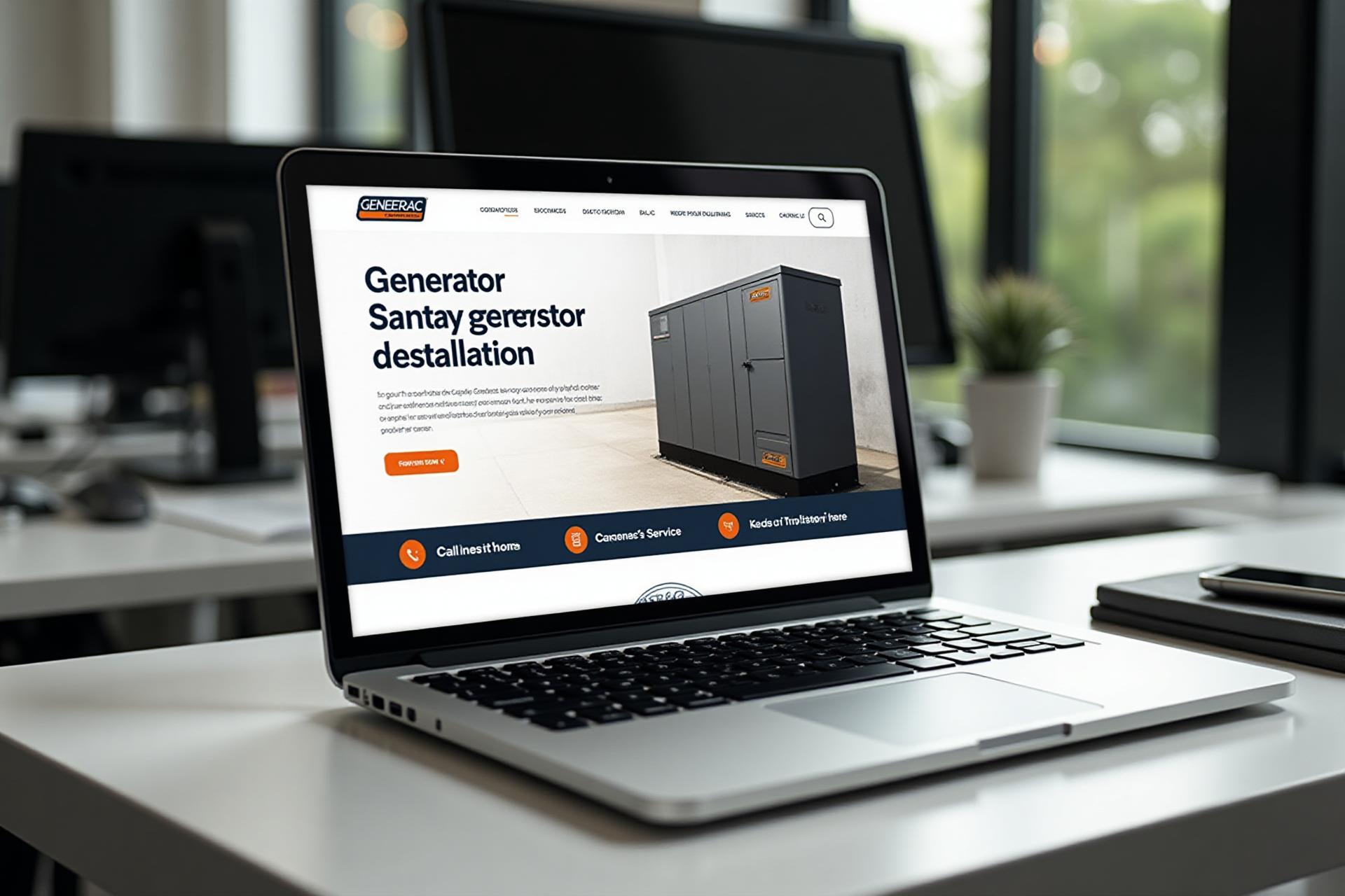 Ad Landing Pages - Purpose-built pages that convert paid traffic at 2-3x higher rates for generator installers